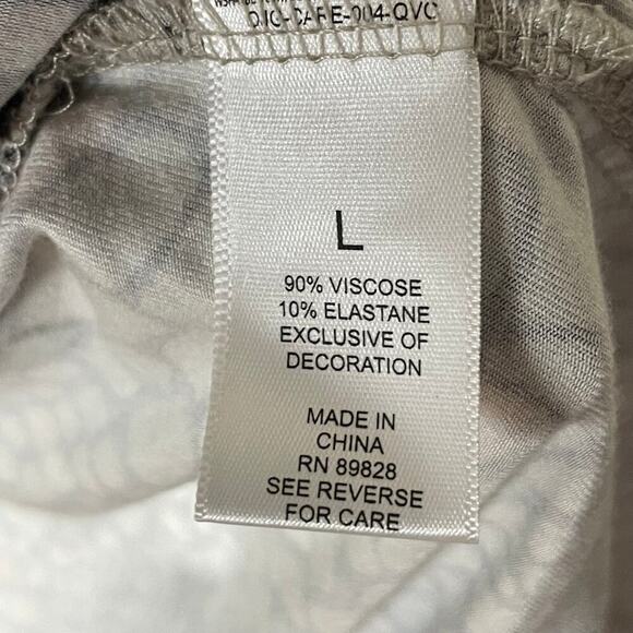 Logo‎ Lounge by Lori Goldstein Size L Earth Tones Open Front Cardigan Duster - Picture 7 of 7